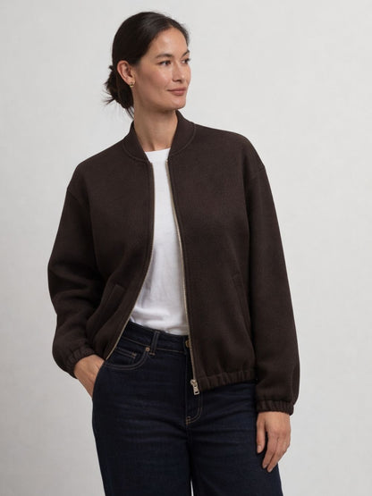 Lora Wool Cashmere Bomber Jacket