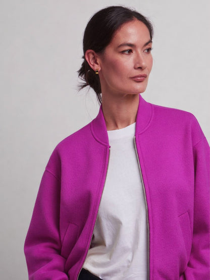 Lora Wool Cashmere Bomber Jacket