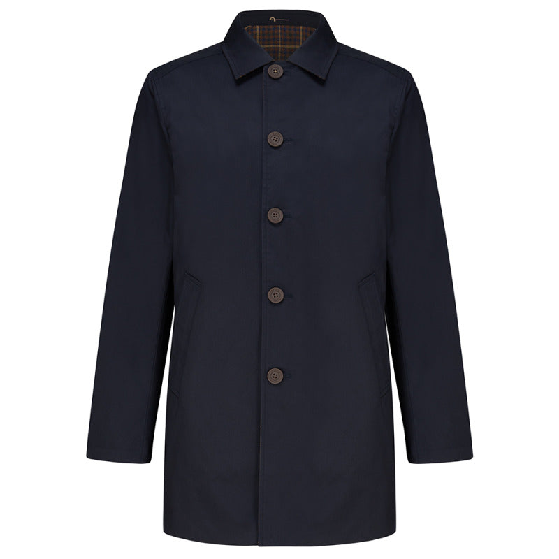 Montague Brown Check Reversible Raincoat