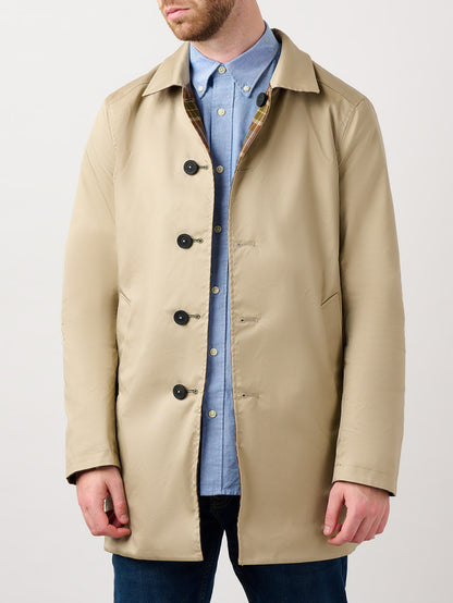 Montague Green Plaid Reversible Raincoat