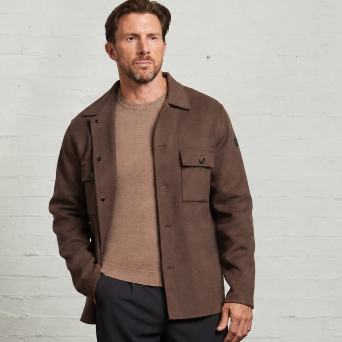 Oliver Blind-Seam Overshirt