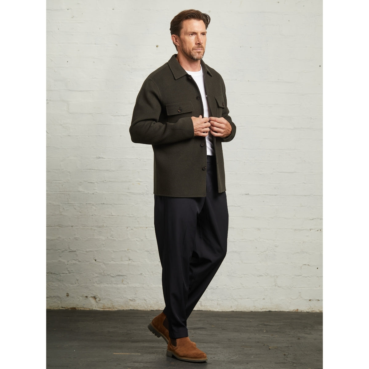 Oliver Blind-Seam Overshirt
