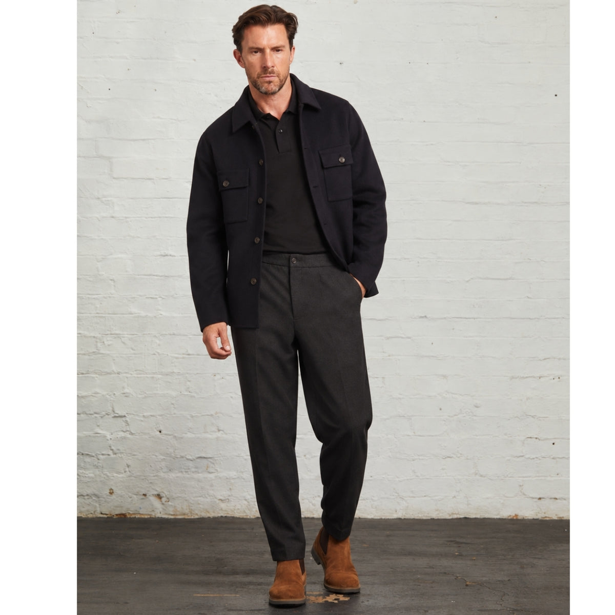 Oliver Blind-Seam Overshirt