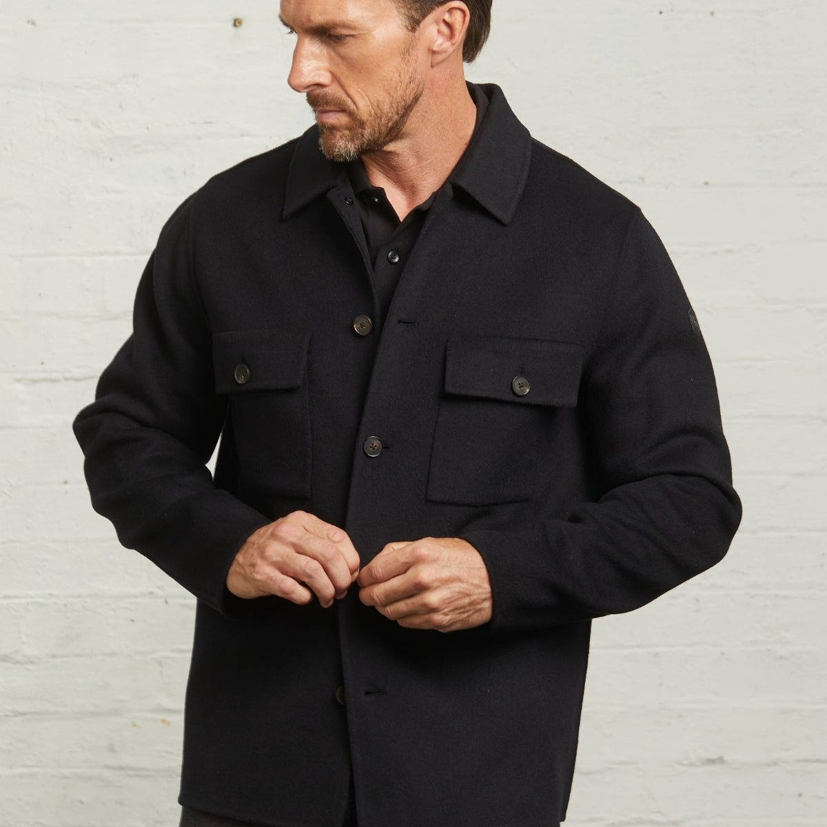 Oliver Blind-Seam Overshirt