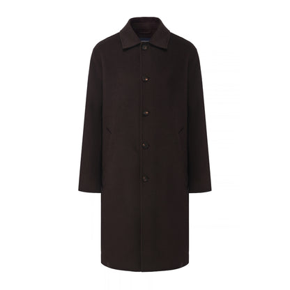 Oscar Wool Blind-Seam Overcoat