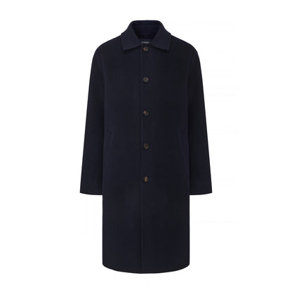 Oscar Wool Blind-Seam Overcoat