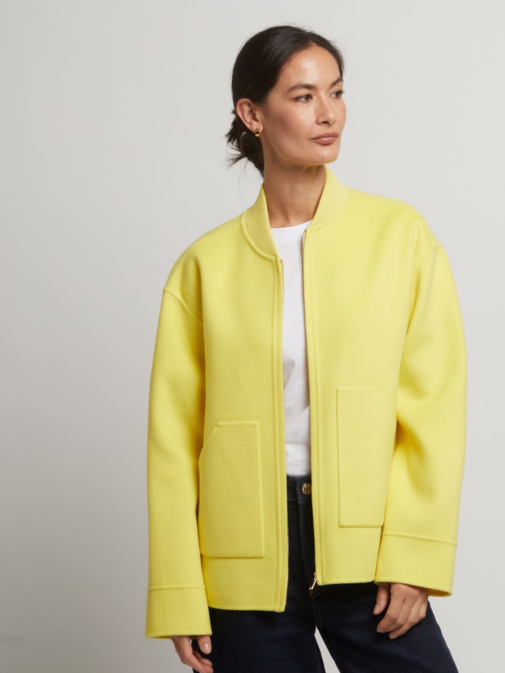 Tallulah Wool Cashmere Zip Jacket
