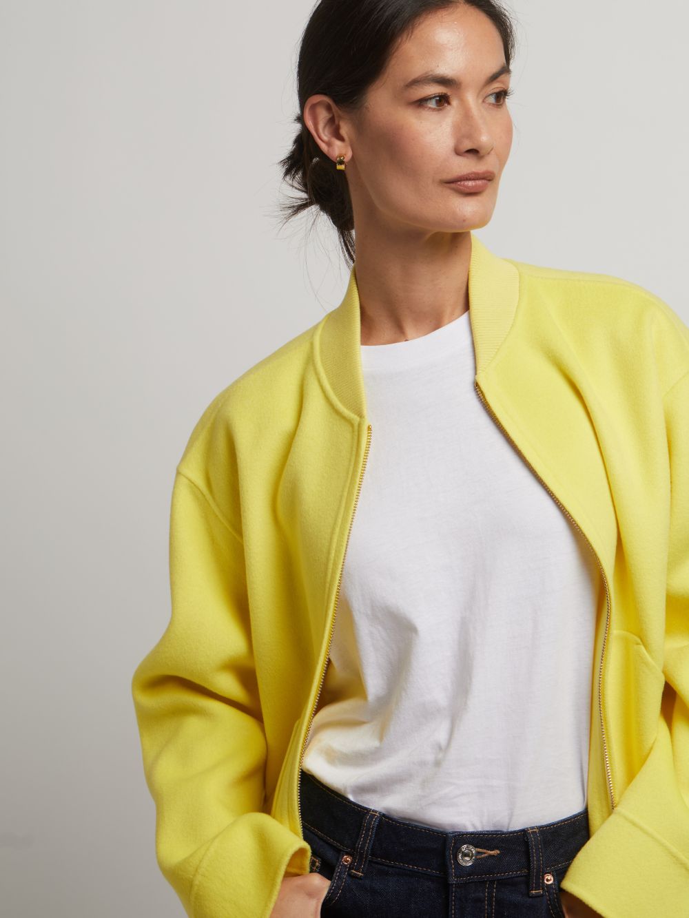Tallulah Wool Cashmere Zip Jacket