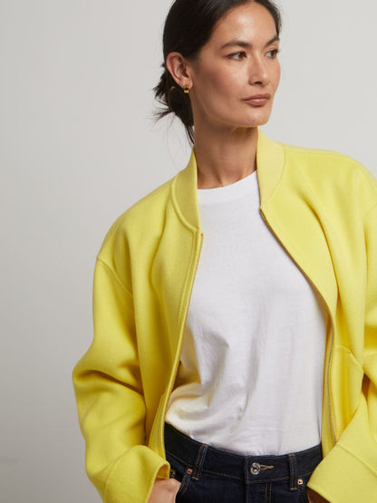 Tallulah Wool Cashmere Zip Jacket