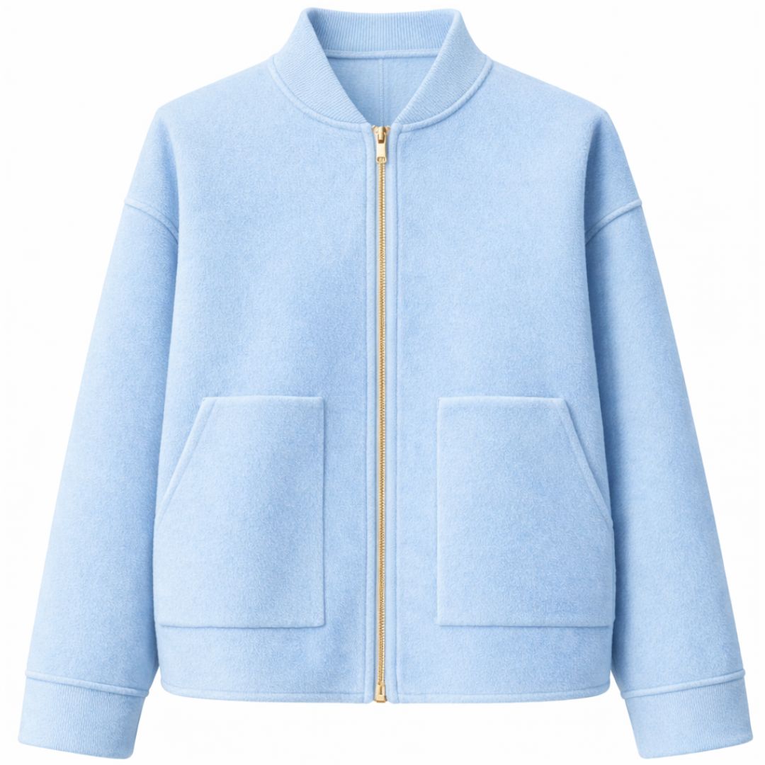 Tallulah Wool Cashmere Zip Jacket