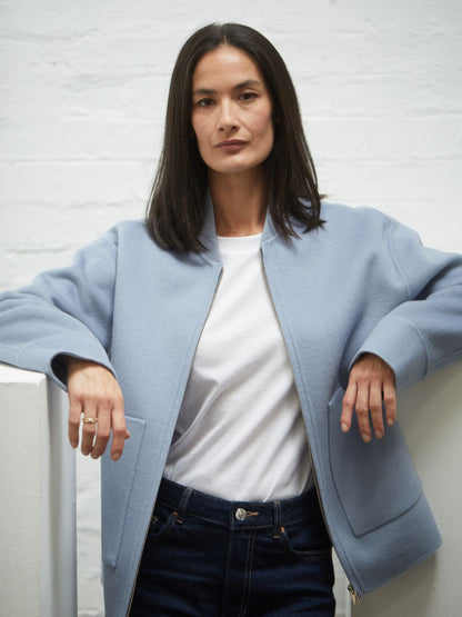 Tallulah Wool Cashmere Zip Jacket