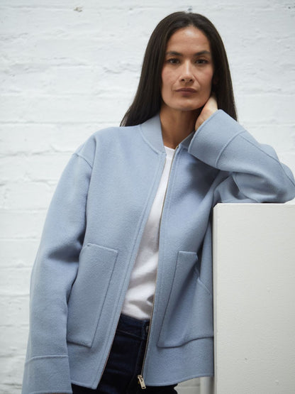 Tallulah Wool Cashmere Zip Jacket