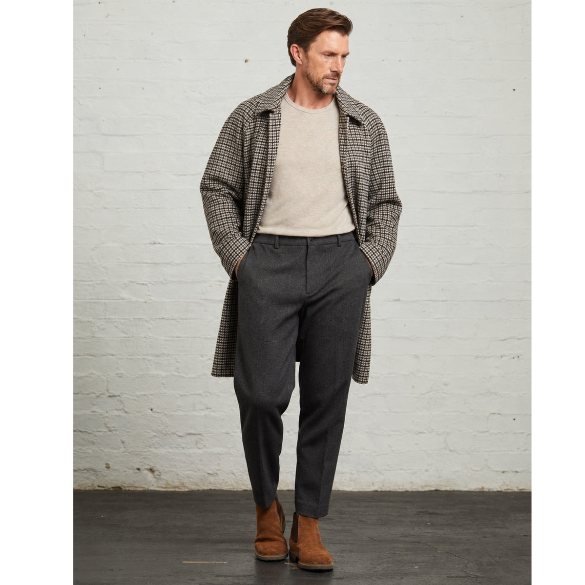 Walter Check Overcoat