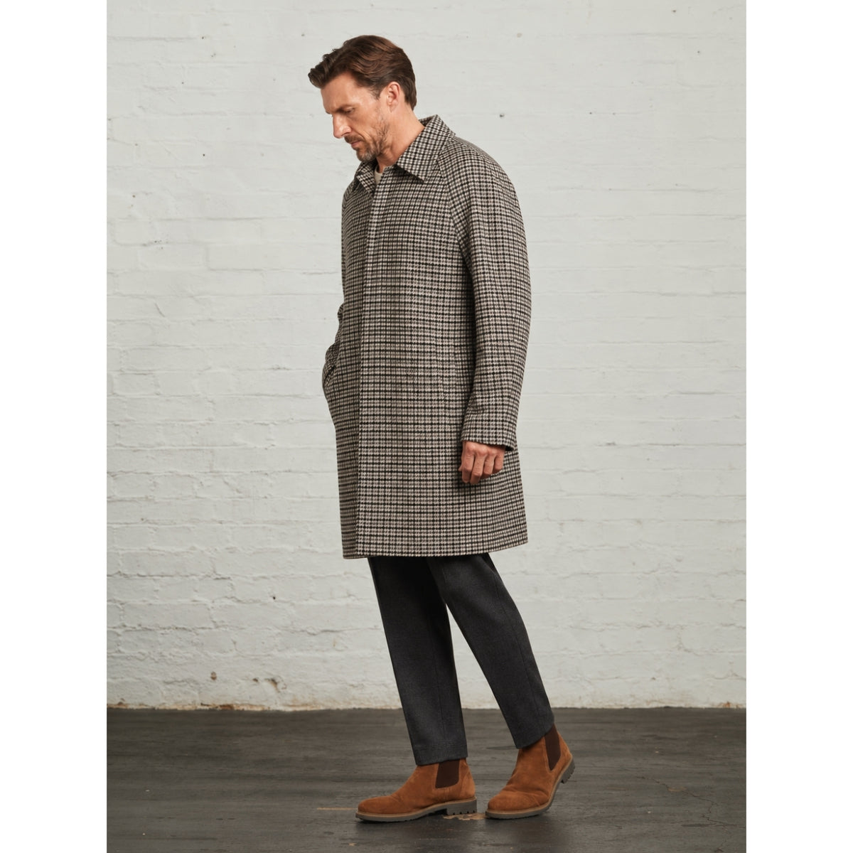Walter Check Overcoat